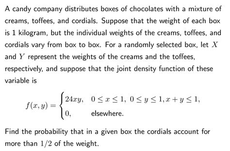 a candy company distributes boxes of chocolates|Solved Problem 4. A candy company distributes .